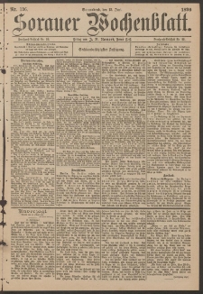 Sorauer Wochenblatt, No. 136. (13. Juni 1896)