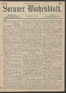 Sorauer Wochenblatt, No. 80. (10. Juli 1879)