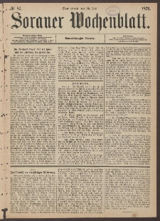 Sorauer Wochenblatt, No. 87. (26. Juli 1879)