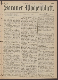 Sorauer Wochenblatt, No. 89. (31. Juli 1879)