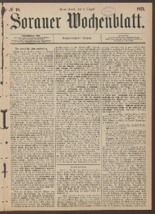 Sorauer Wochenblatt, No. 90. (2. August 1879)
