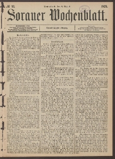 Sorauer Wochenblatt, No. 93. (9. August 1879)