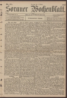 Sorauer Wochenblatt, Nr. 235. (8. Oktober 1897)
