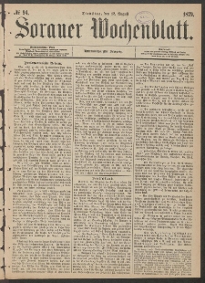 Sorauer Wochenblatt, No. 94. (12. August 1879)