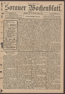 Sorauer Wochenblatt, No. 149. (28. Juni 1896)