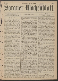 Sorauer Wochenblatt, No. 98. (21. August 1879)