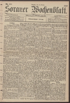 Sorauer Wochenblatt, Nr. 250. (26. Oktober 1897)