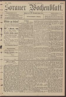 Sorauer Wochenblatt, Nr. 260. (6. November 1897)