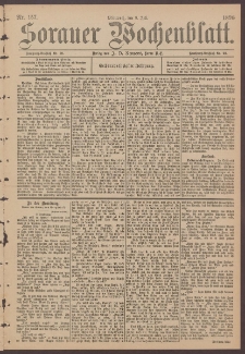 Sorauer Wochenblatt, No. 157. (8. Juli 1896)