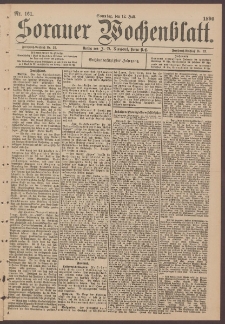 Sorauer Wochenblatt, No. 161. (12. Juli 1896)