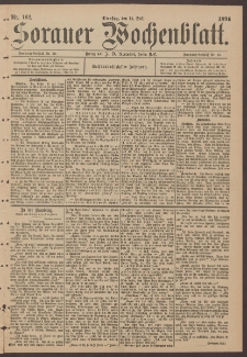 Sorauer Wochenblatt, No. 162. (14. Juli 1896)