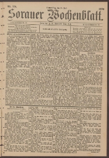 Sorauer Wochenblatt, No. 164. (16. Juli 1896)
