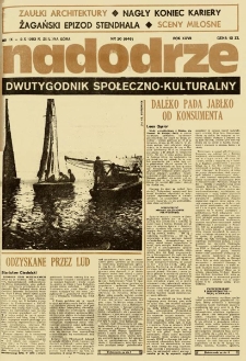 Nadodrze: dwutygodnik społeczno-kulturalny, nr 20 (25 września-8 października 1983)