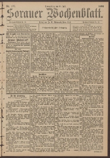 Sorauer Wochenblatt, No. 176. (30. Juli 1896)