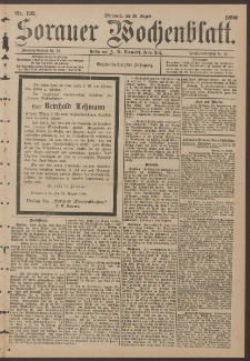 Sorauer Wochenblatt, No. 199. (26. Augusti 1896)