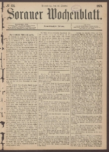 Sorauer Wochenblatt, No. 121. (14. October 1879)