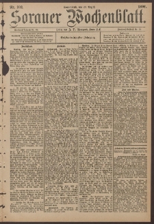 Sorauer Wochenblatt, No. 202. (29. Augusti 1896)