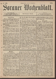 Sorauer Wochenblatt, No. 132. (8. November 1879)