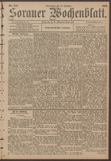 Sorauer Wochenblatt, No. 212. (10. September 1896)