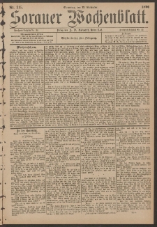 Sorauer Wochenblatt, No. 215. (13. September 1896)