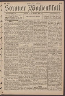 Sorauer Wochenblatt, No. 216. (15. September 1896)