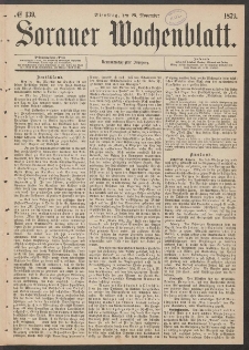 Sorauer Wochenblatt, No. 139. (25. November 1879)9)