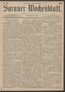 Sorauer Wochenblatt, No. 146. (11. December 1879)