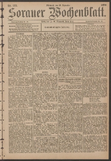 Sorauer Wochenblatt, No. 223. (23. September 1896)