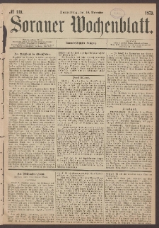 Sorauer Wochenblatt, No. 149. (18. December 1879)