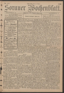 Sorauer Wochenblatt, No. 230. (1. Oktober 1896)