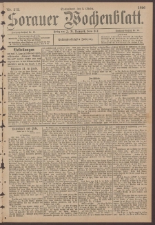 Sorauer Wochenblatt, No. 232. (3. Oktober 1896)