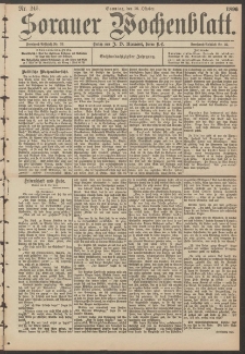 Sorauer Wochenblatt, No. 245. (18. Oktober 1896)