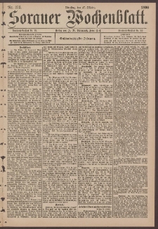 Sorauer Wochenblatt, No. 252. (27. Oktober 1896)