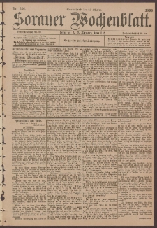 Sorauer Wochenblatt, No. 256. (31. Oktober 1896)
