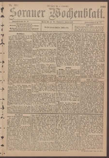 Sorauer Wochenblatt, No. 259. (4. November 1896)