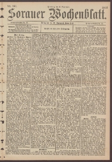 Sorauer Wochenblatt, No. 261. (6. November 1896)