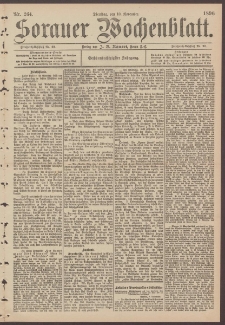 Sorauer Wochenblatt, No. 264. (10. November 1896)