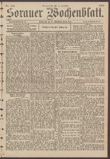 Sorauer Wochenblatt, No. 268. (14. November 1896)