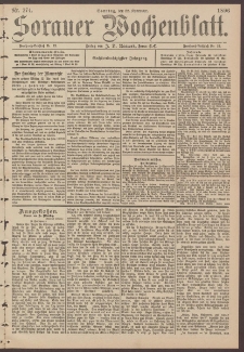 Sorauer Wochenblatt, No. 274. (22. November 1896)