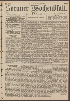 Sorauer Wochenblatt, No. 279. (28. November 1896)