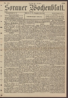 Sorauer Wochenblatt, No. 281. (1. December 1896)