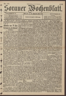 Sorauer Wochenblatt, No. 283. (3. December 1896)