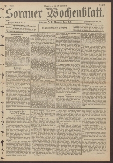 Sorauer Wochenblatt, No. 292. (13. December 1896)