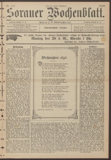 Sorauer Wochenblatt, No. 302. (25. December 1896)