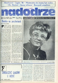 Nadodrze: dwutygodnik społeczno-kulturalny, nr 12 (15 VI 1986 - 28 VI 1986 R.)