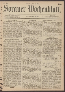 Sorauer Wochenblatt, No. 30. (13. M&auml;rz 1883)