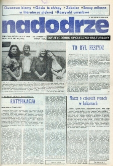 Nadodrze: dwutygodnik społeczno-kulturalny, nr 16 (10 VIII - 23 VIII 1986 R.)