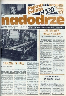 Nadodrze: dwutygodnik społeczno-kulturalny, nr 19 (21 IX 1986 - 4 X 1986 R.)