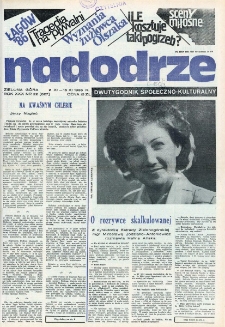 Nadodrze: dwutygodnik społeczno-kulturalny, nr 22 (2 XI 1986 - 15 XI 1986 R.)