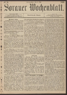 Sorauer Wochenblatt, No. 51. (3. Mai 1883)